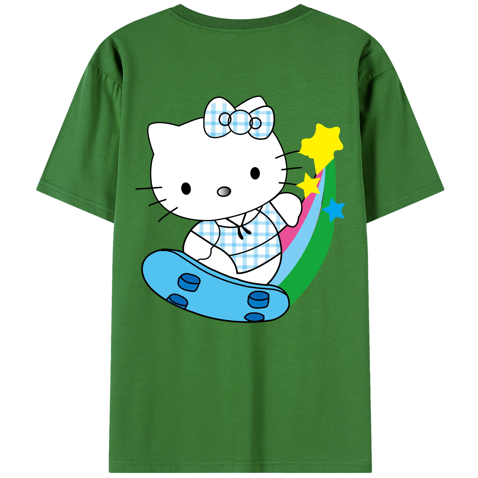 （画像用） Hello Kitty ハローキティ レディース半袖Tシャツ(バックプリント)